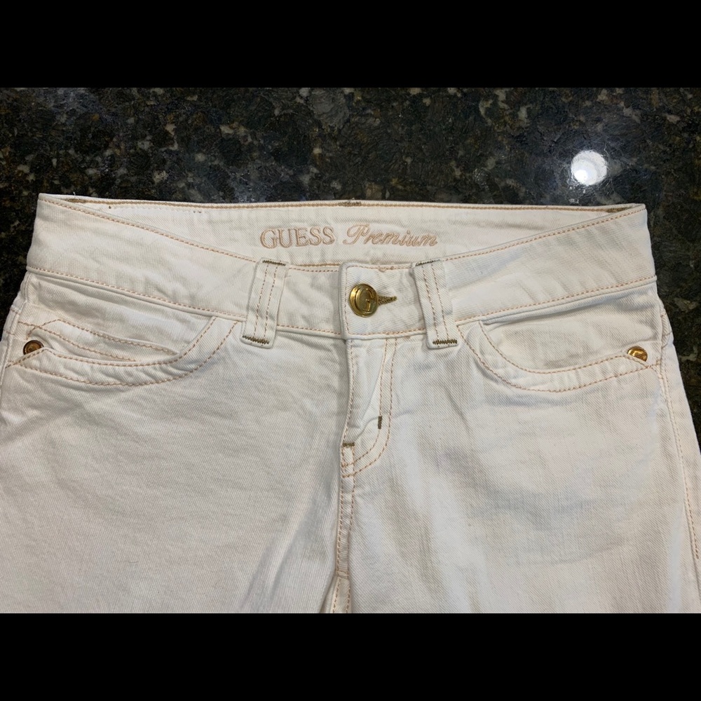 GUESS premium white jeans